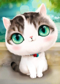 Thumbnail for 5d Cat Diamond Painting Kit Premium-14