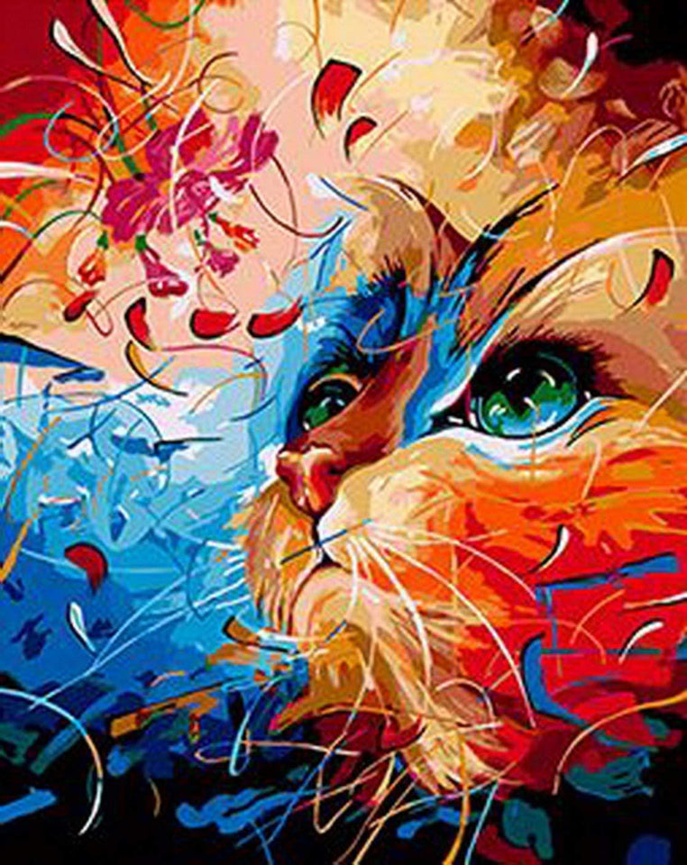 5d Cat Diamond Painting Kit Premium-19