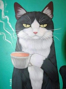 5d Cat Diamond Painting Kit Premium-4