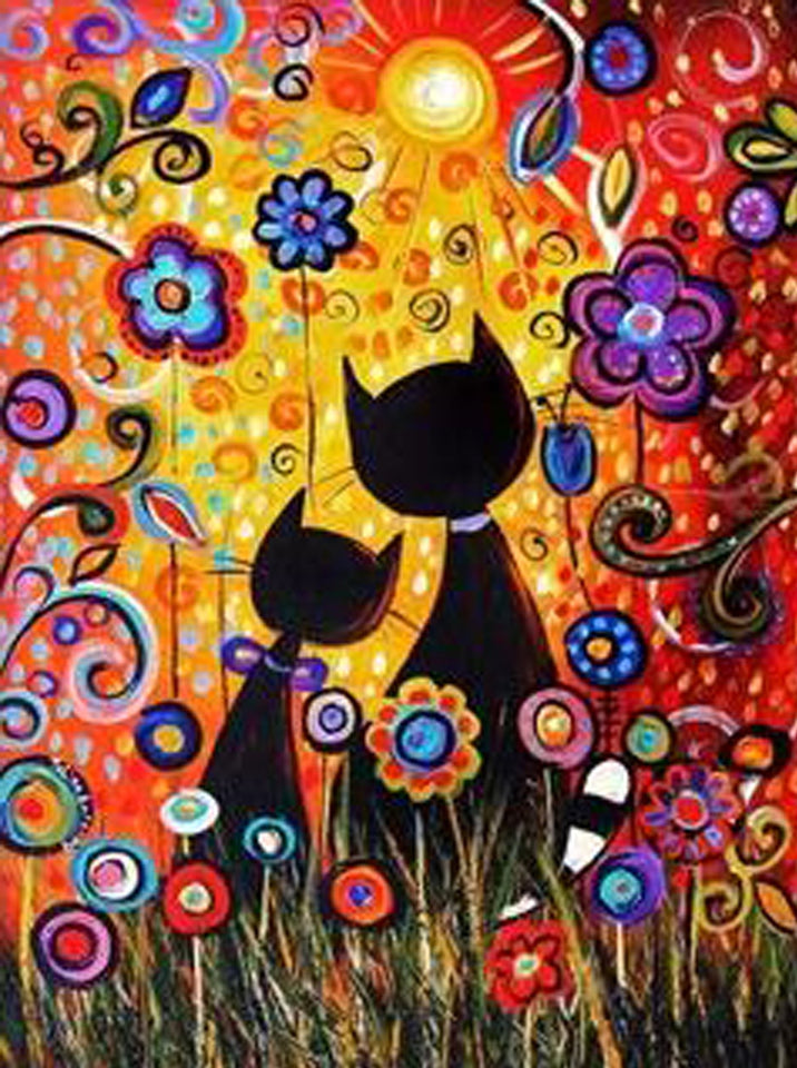 5d Cat Diamond Painting Kit Premium-64