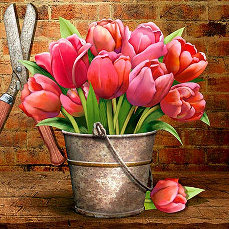 Flower Diamond Painting Kit - DIY Flower-26