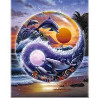 Thumbnail for Yin and Yang Dolphins Diamond Painting Kit - DIY