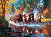 Thumbnail for Horses Run Free Diamond Painting Kit - DIY
