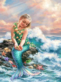 Thumbnail for Little Mermaid Diamond Painting Kit - DIY